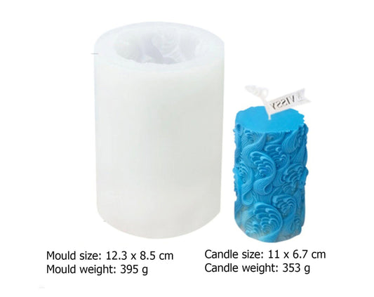 3D Wave Casting Candle Mould