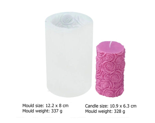 3D Rose Casting Candle Mould