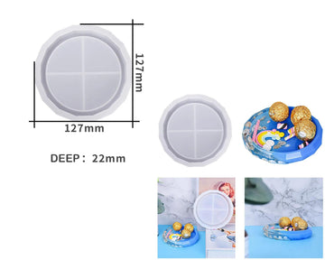 Round Diamond Cut Tray Mould