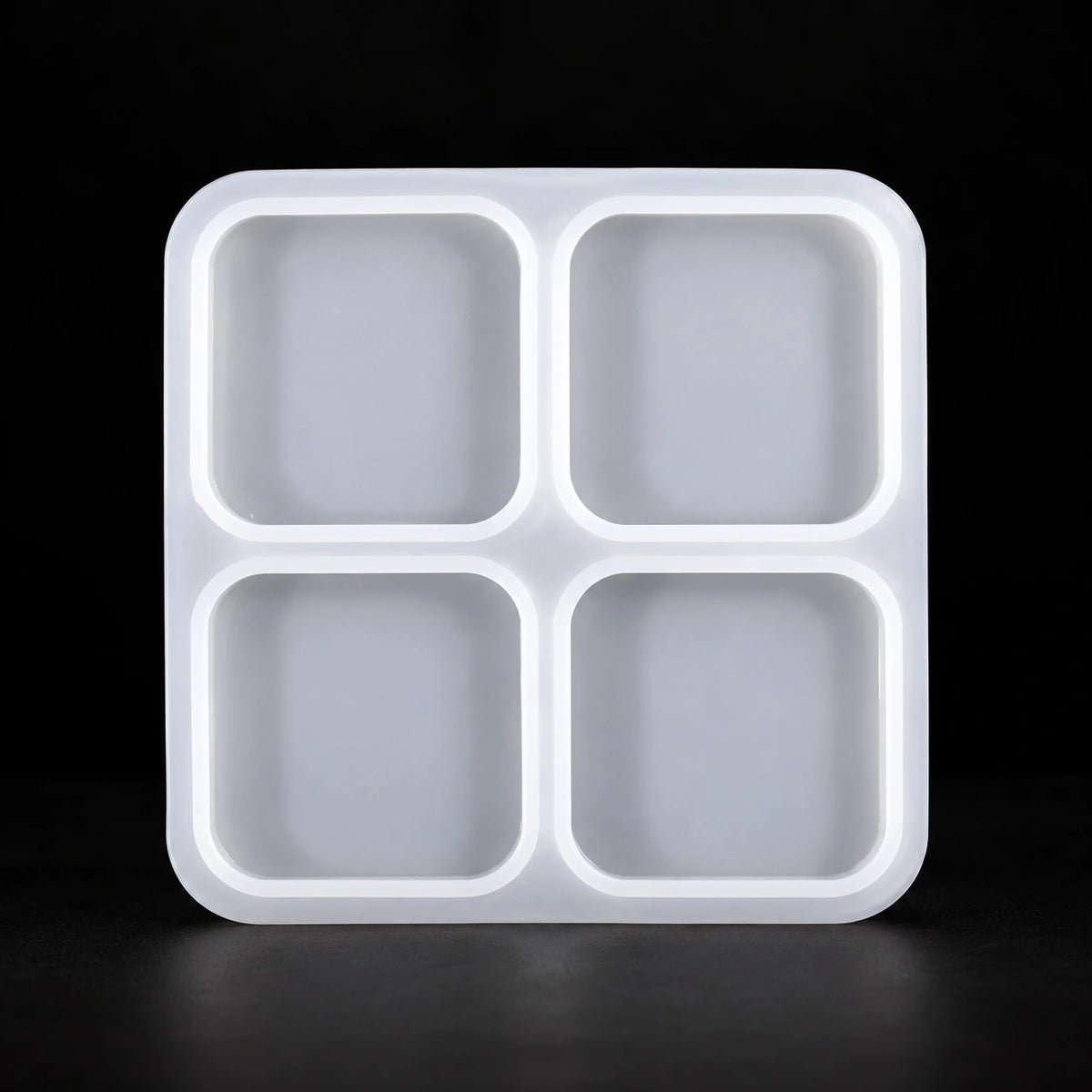 4 Cavity Square Keychain & Pendant Resin Mould mould