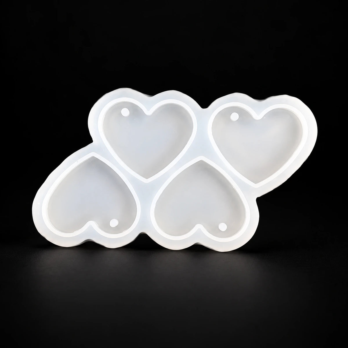 4 in 1 Heart Keychain & Pendant Resin Mould mould