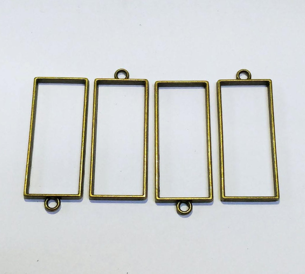 Rectangular Bezel Long Rectangle Bezel Pack Of 10 – Bina's Art - Resin Store