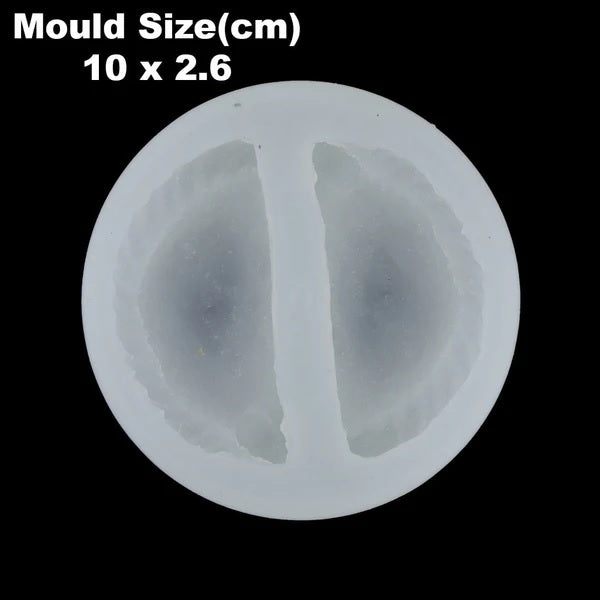 2 Cavity Gujiya Shape Candle Mould