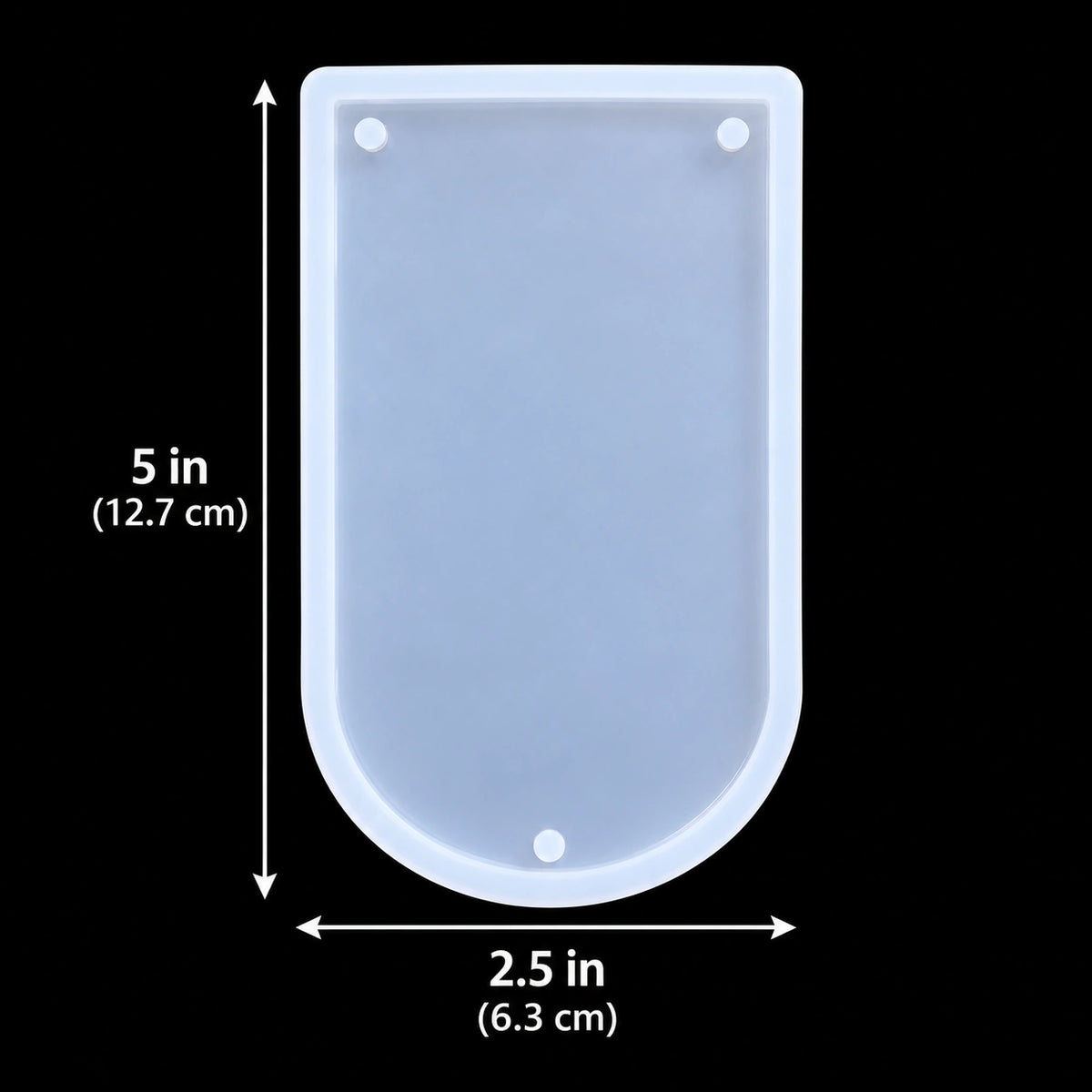 5 × 2.5 inch toran silicone mould only on black background
