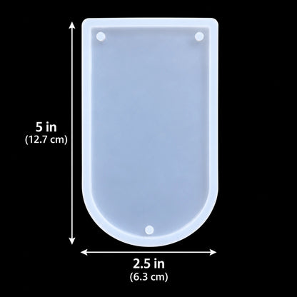 5 × 2.5 inch toran silicone mould only on black background