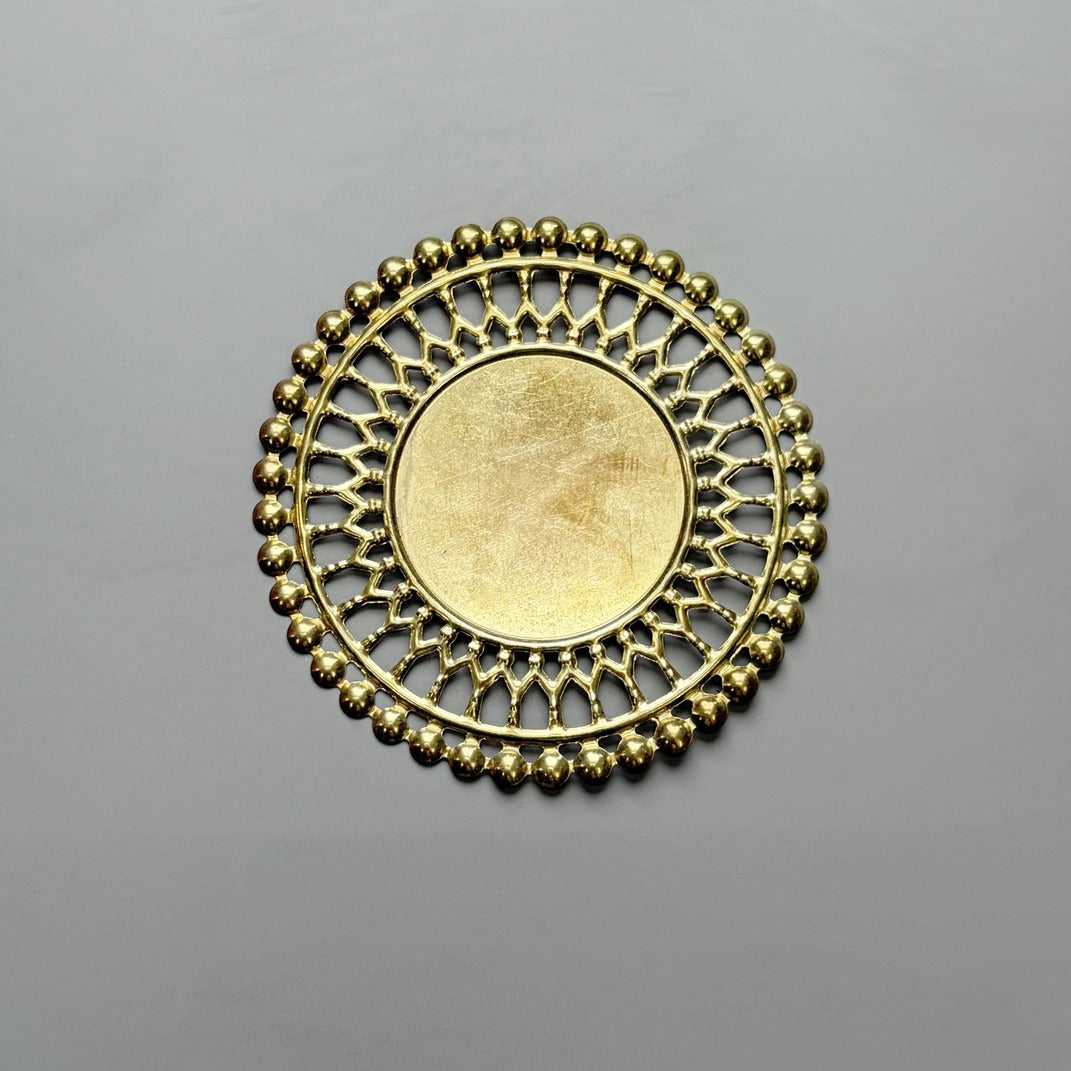 Metal Round Design - 2 Pcs