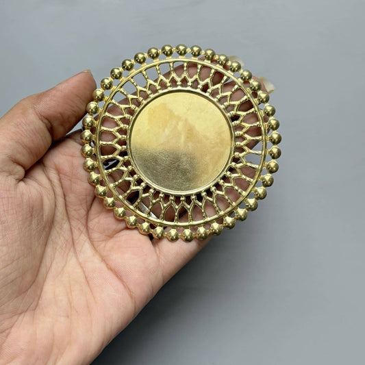 Metal Round Design - 2 Pcs