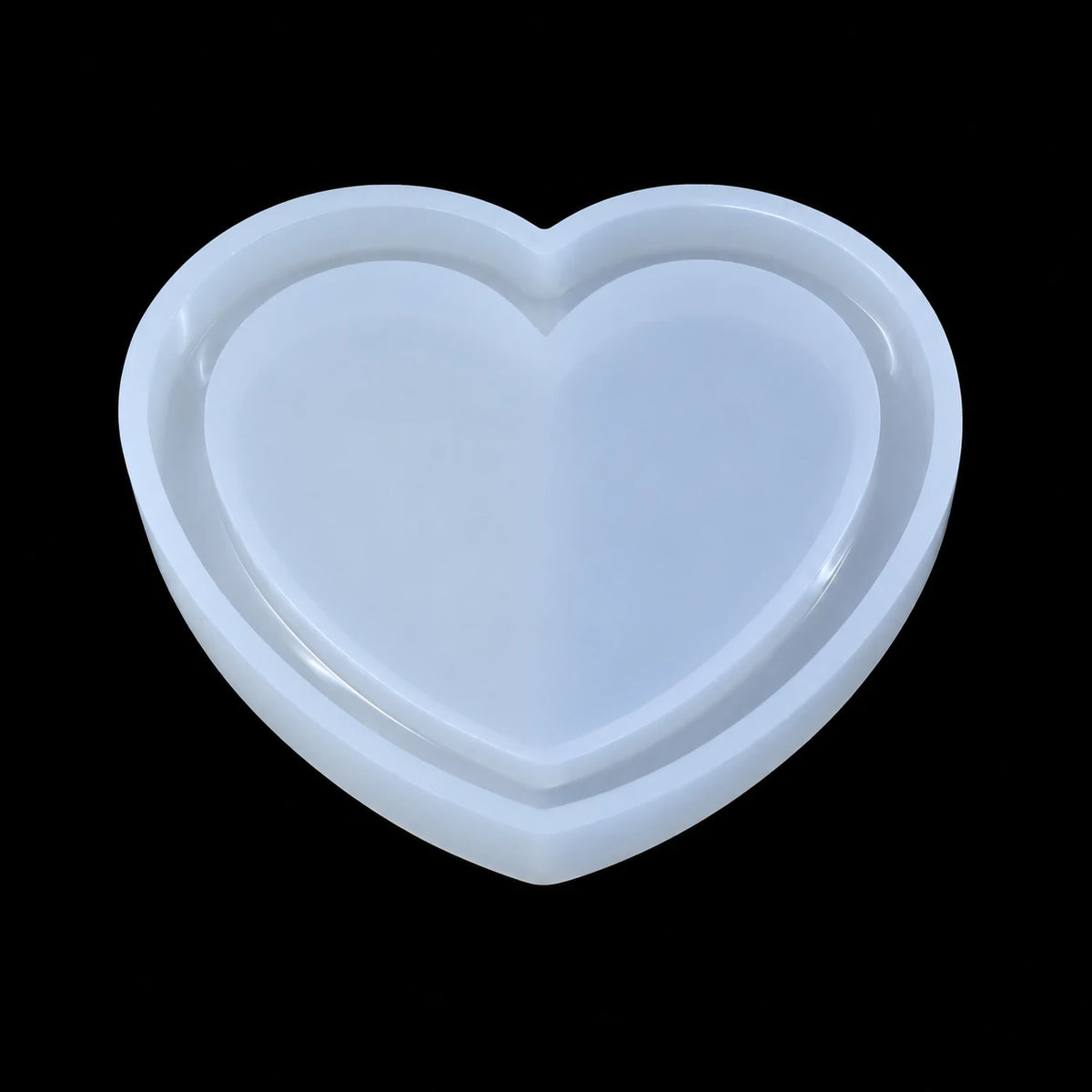 Heart Shaker Silicone Mould – neutral translucent silicone