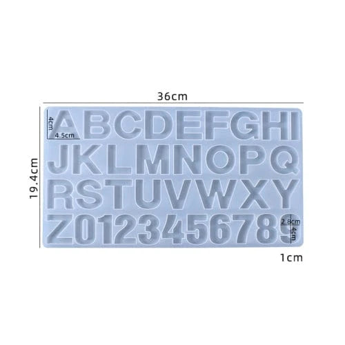 Front Alphabet Mould Without Hole