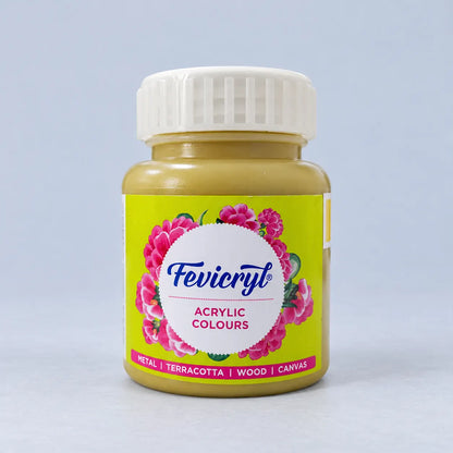 Fevicryl Acrylic Colours – 100 ml – Yellow Ochre