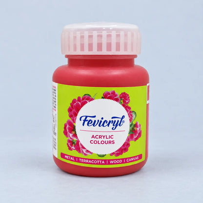 Fevicryl Acrylic Colours – 100 ml – Coral Red