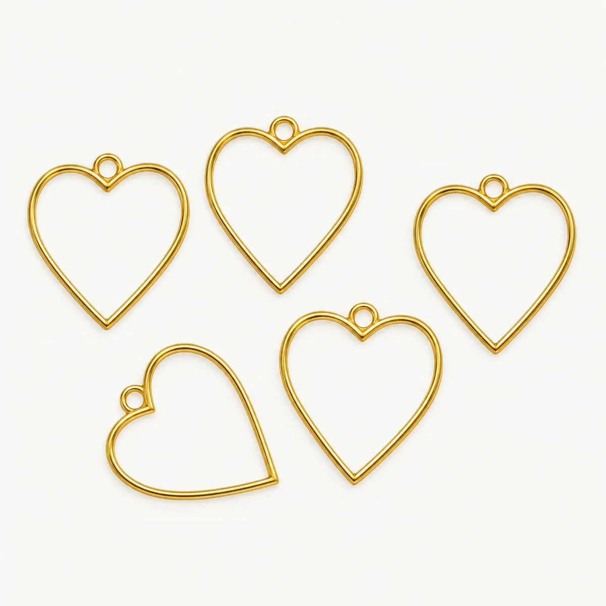 5 In 1 Heart Bezels Set