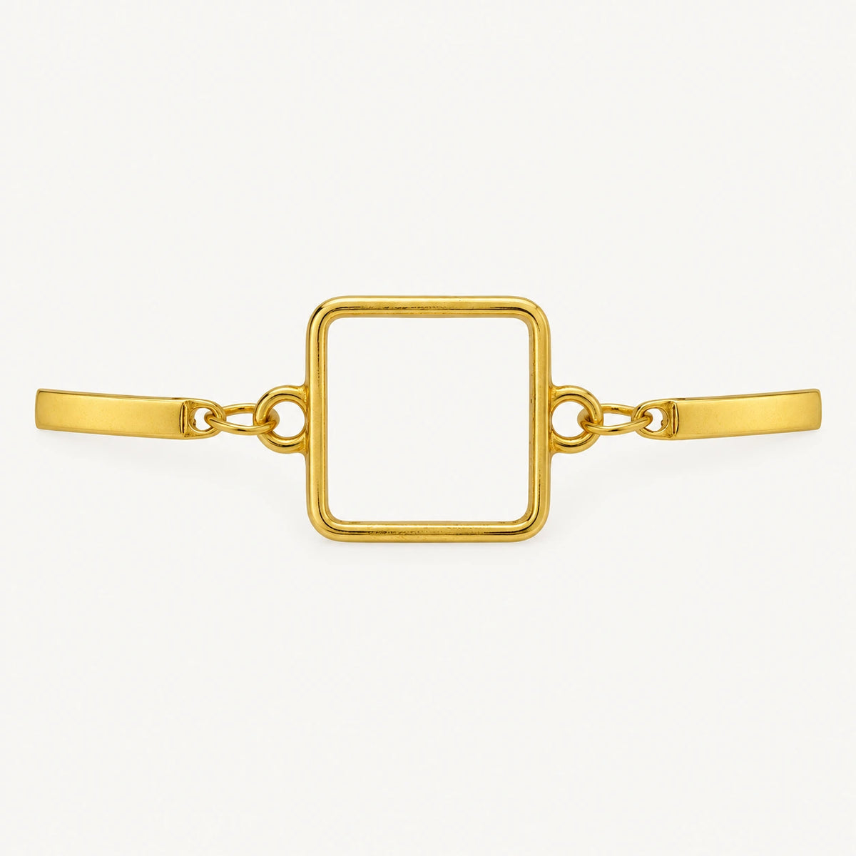 Square Bracelet Bezel With Chain