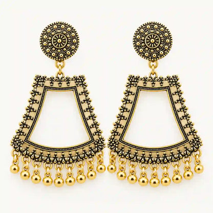 Resin Jhumka – Oxidized Gold
