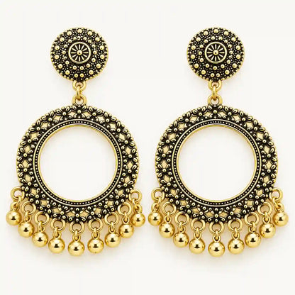 Resin Jhumka – Oxidized Gold