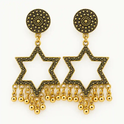 Resin Jhumka – Oxidized Gold