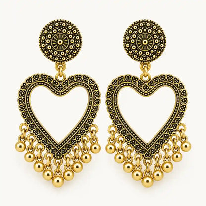 Resin Jhumka – Oxidized Gold