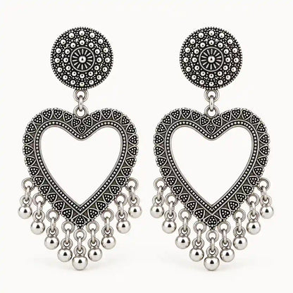 Resin Jhumka – Oxidized Silver