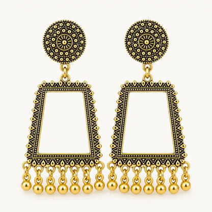 Resin Jhumka – Oxidized Gold