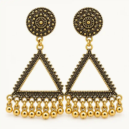 Resin Jhumka – Oxidized Gold