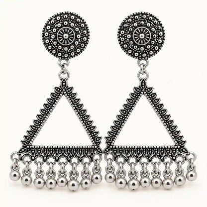 Resin Jhumka – Oxidized Silver