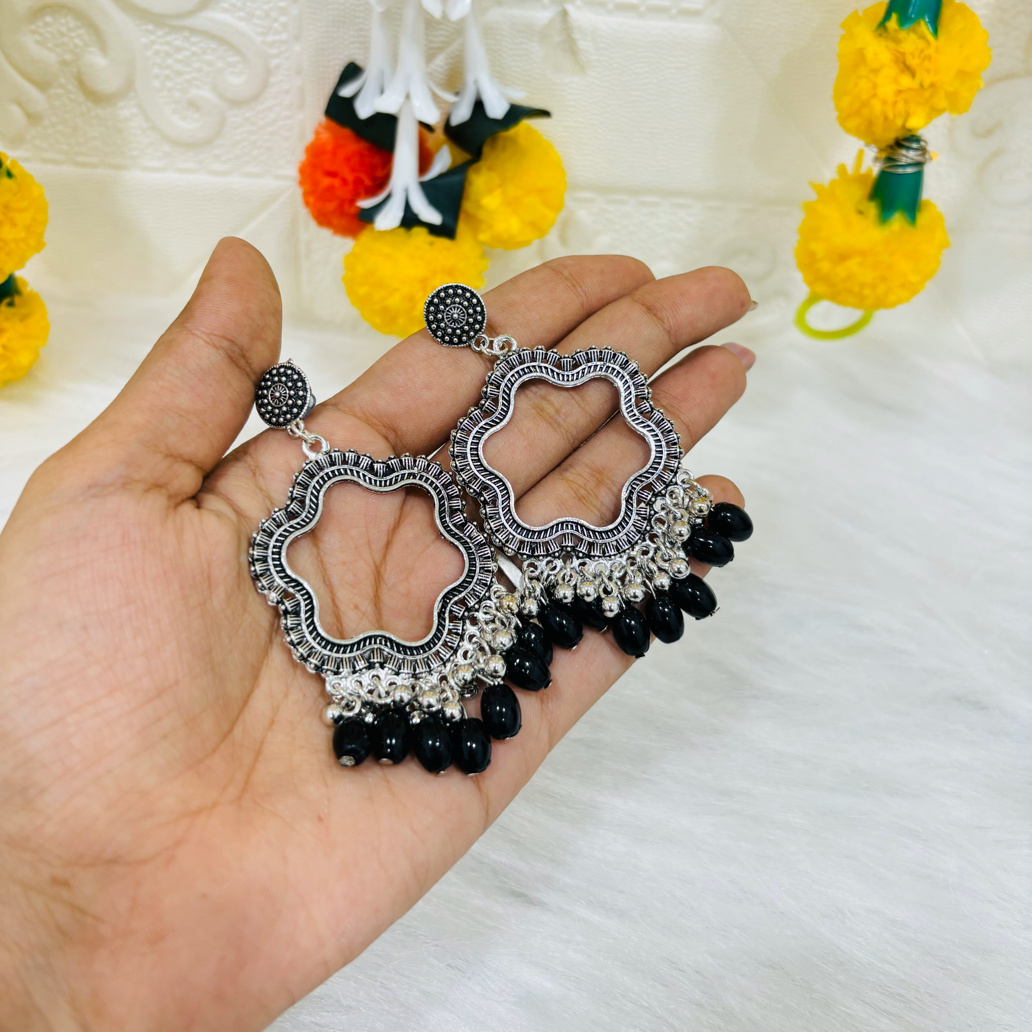 Resin Moti Jhumka