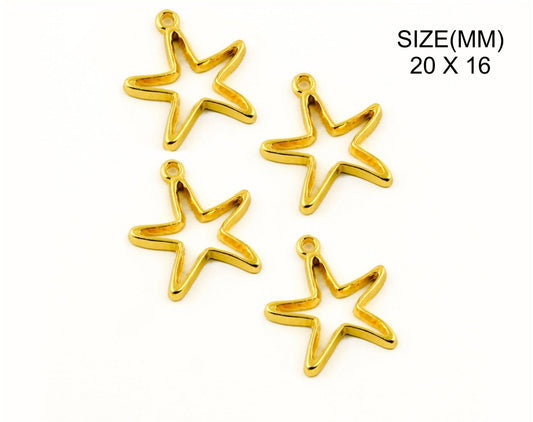 Gold Star Fish Pendant