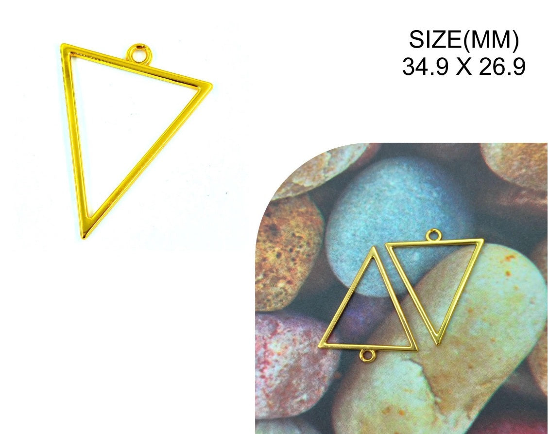 Gold Triangle Shape Pendant