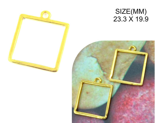 Gold Square Pendant