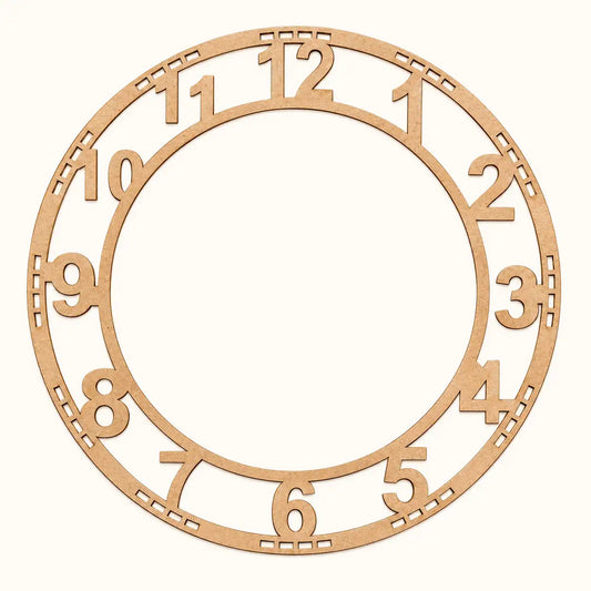 MDF number clock ring for DIY clock making