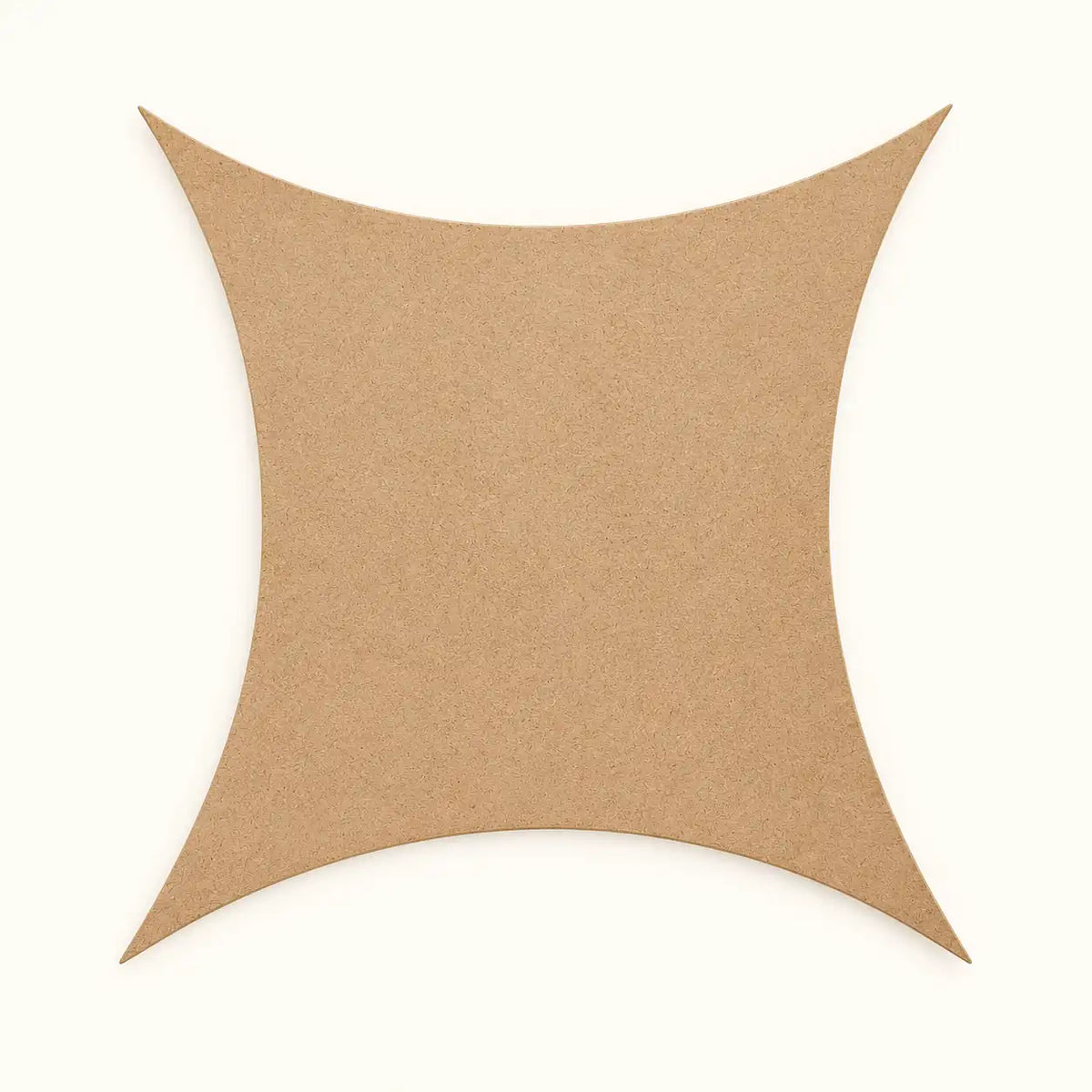 4 Corner Star Shape MDF