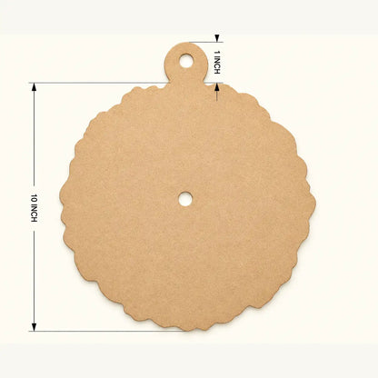 Agate Hanger Clock MDF