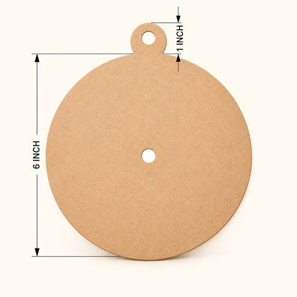 Round Hanger Clock MDF