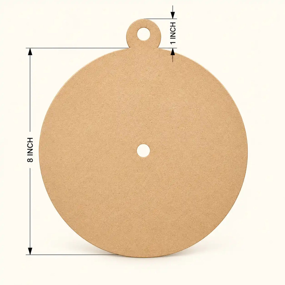 Round Hanger Clock MDF