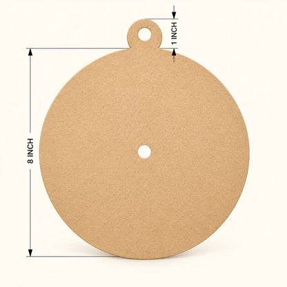 Round Hanger Clock MDF