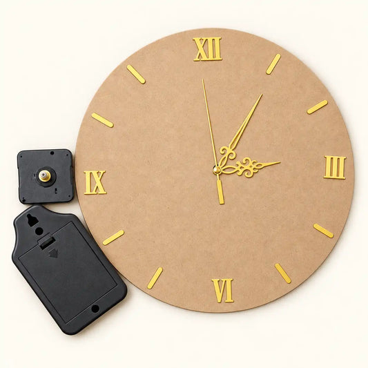 12 inch Roman Number with Stick Clock set
