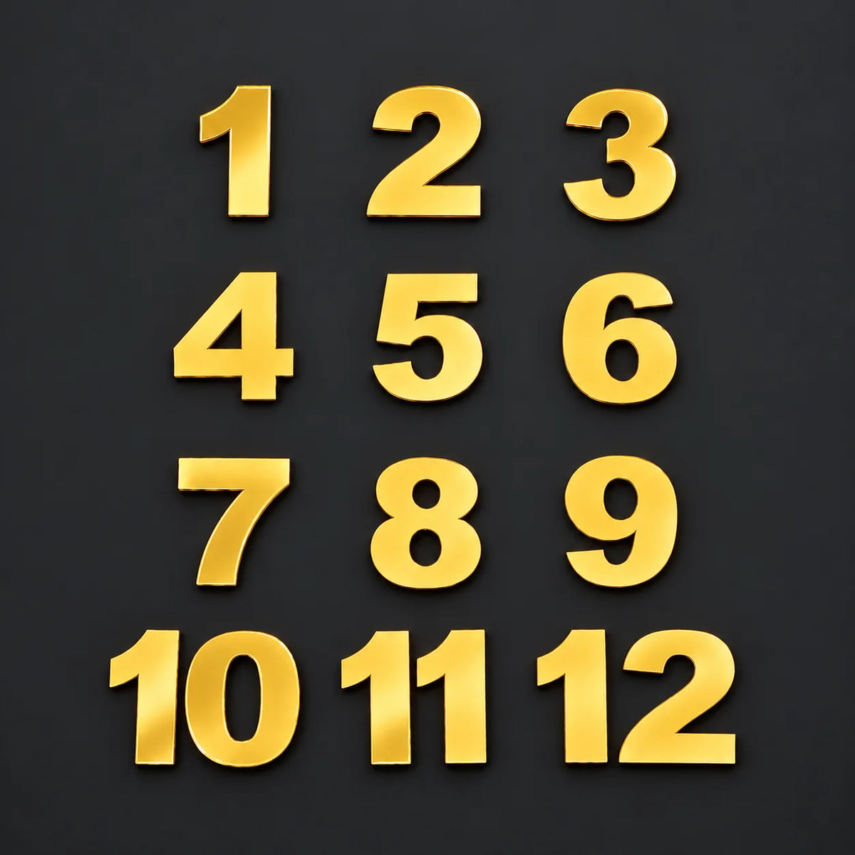 1 inch Numeric Acrylic Number