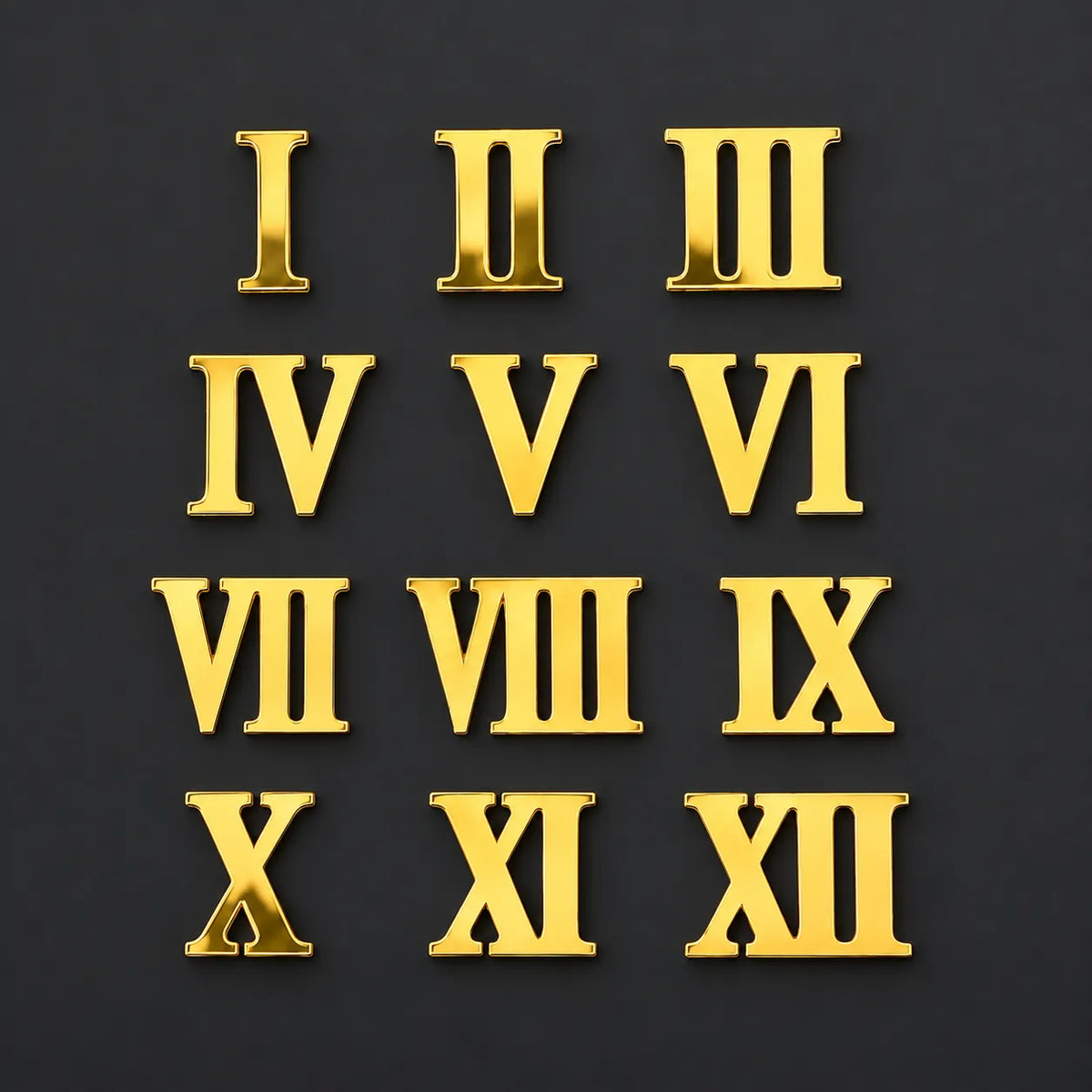 Acrylic Roman Number