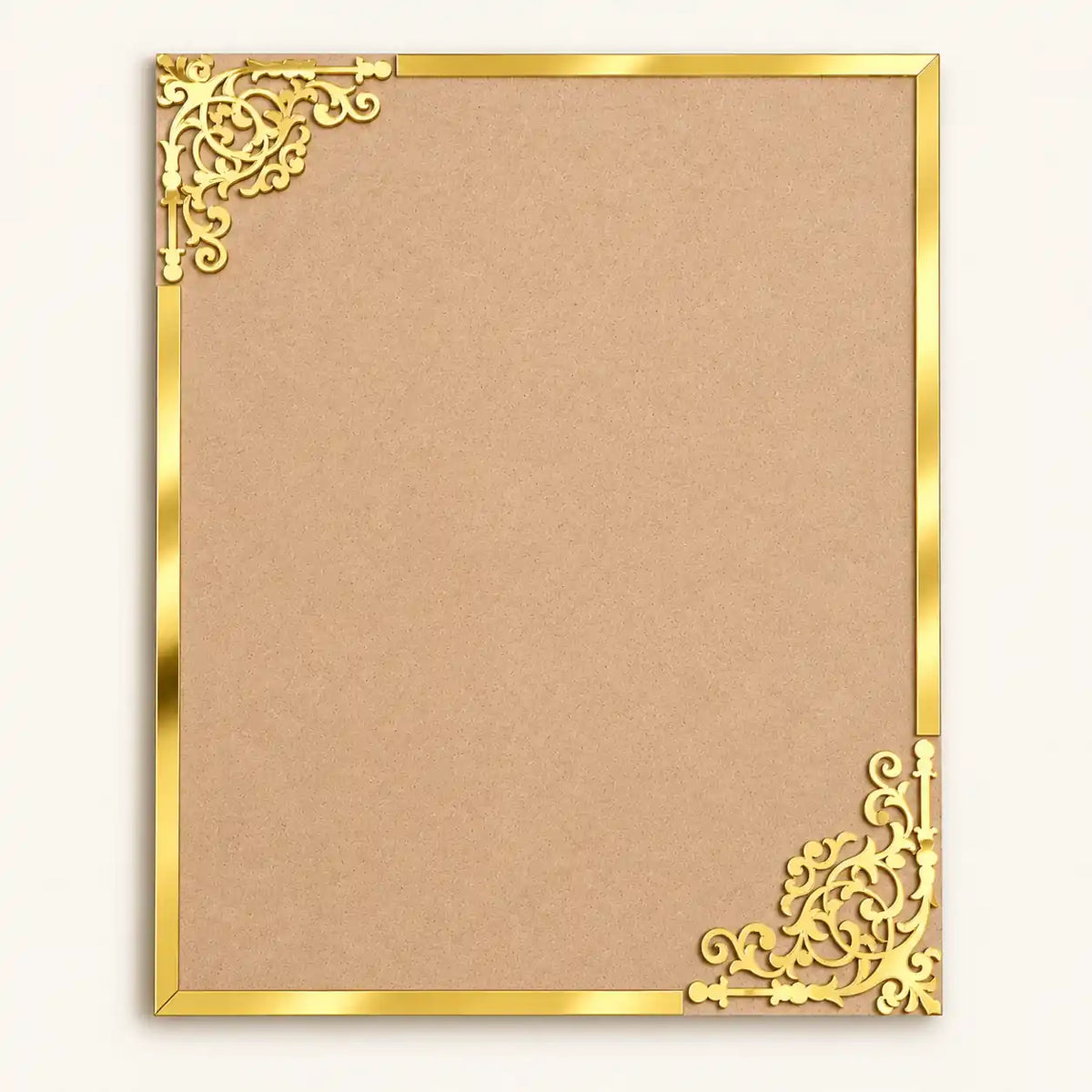 Designer Rectangle Mdf Base with Acrylic Frame