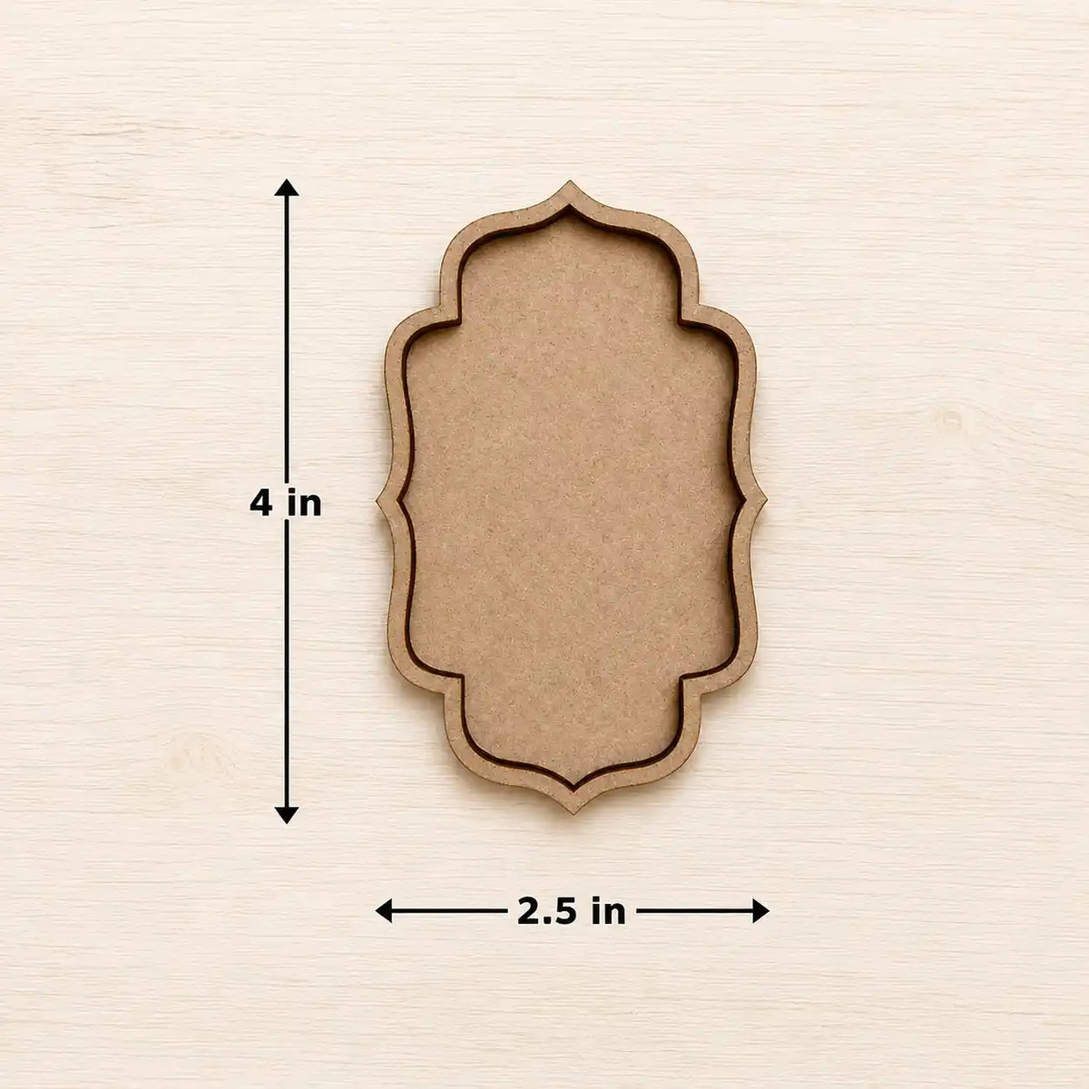 MDF Wall Hanging And Toran Base - Moroccan Shape