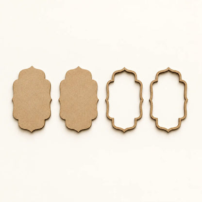 MDF Wall Hanging And Toran Base - Moroccan Shape