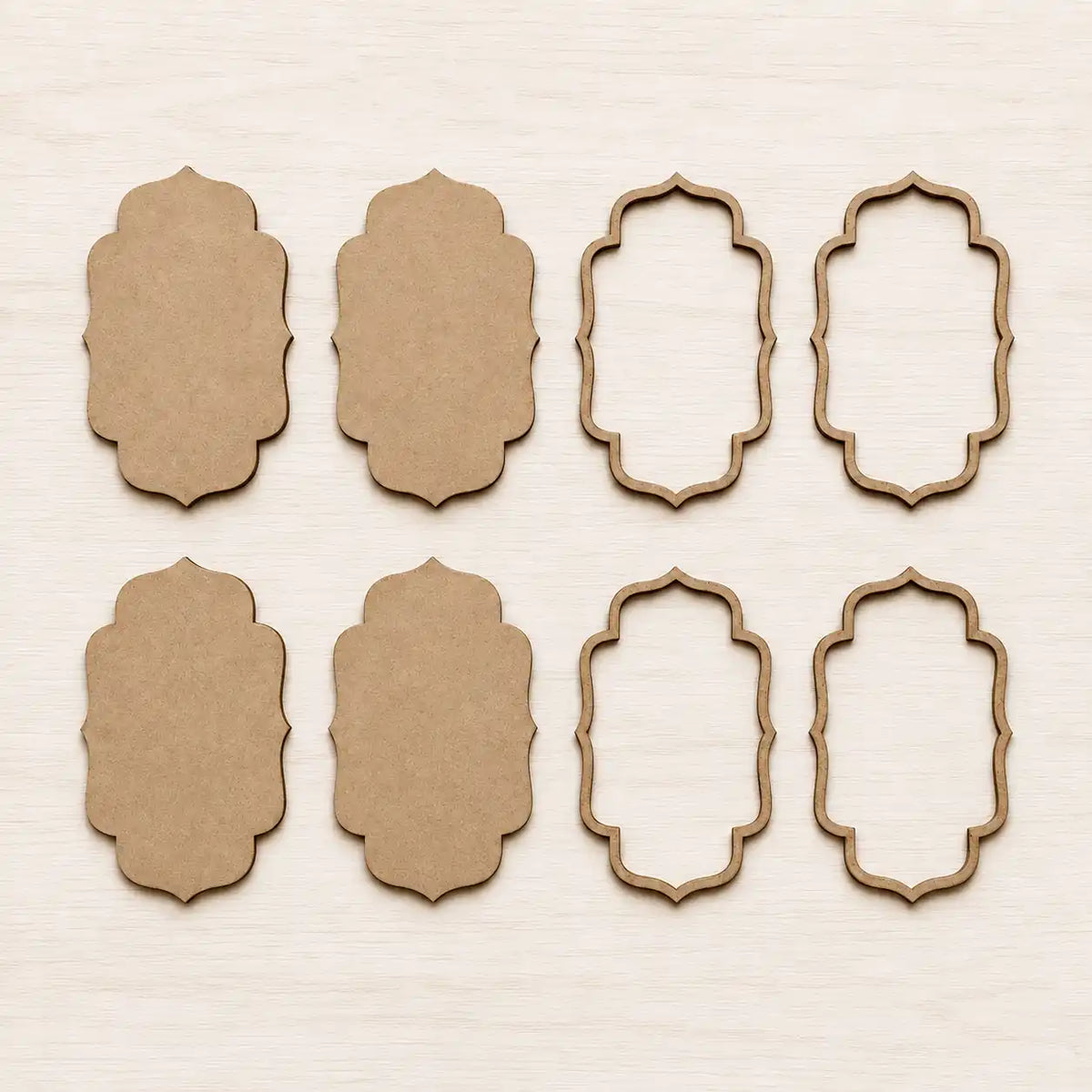 MDF Wall Hanging And Toran Base - Moroccan Shape