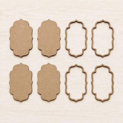 MDF Wall Hanging And Toran Base - Moroccan Shape