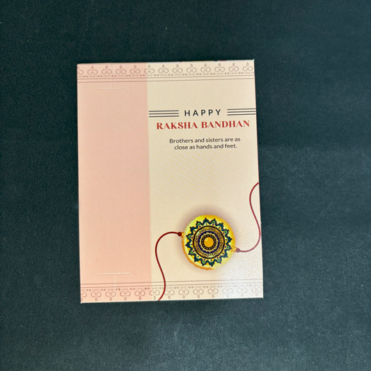 Rakhi Card With Plastic Cover