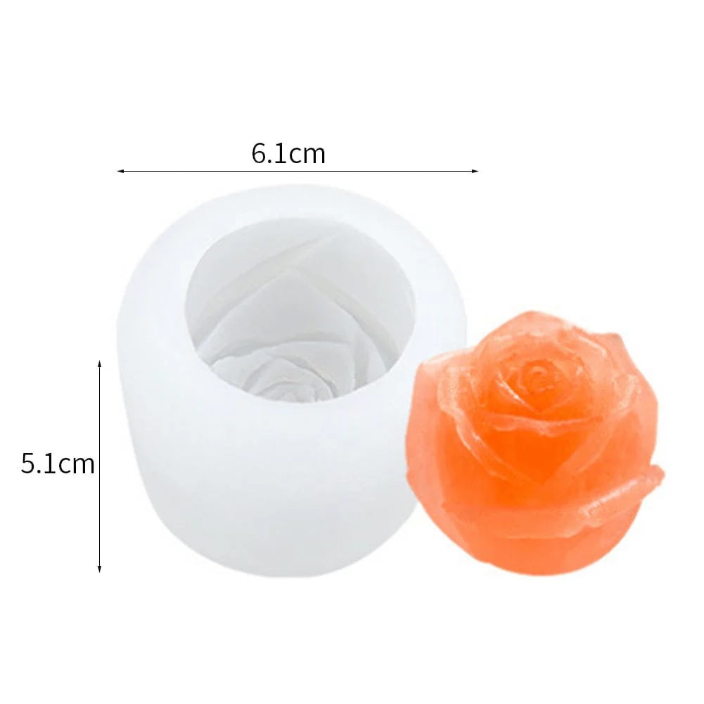 3D Full Bloom Rose Handmade Mould