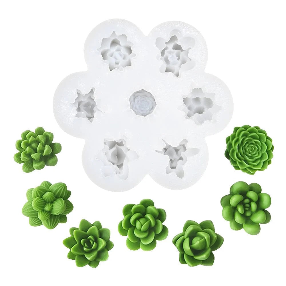 9 Cavity 3D Mix Flower Handmade Mould