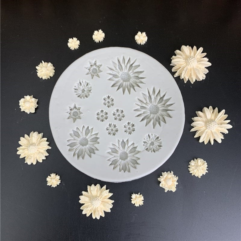 13 Cavity 3D Flower Handmade Mould