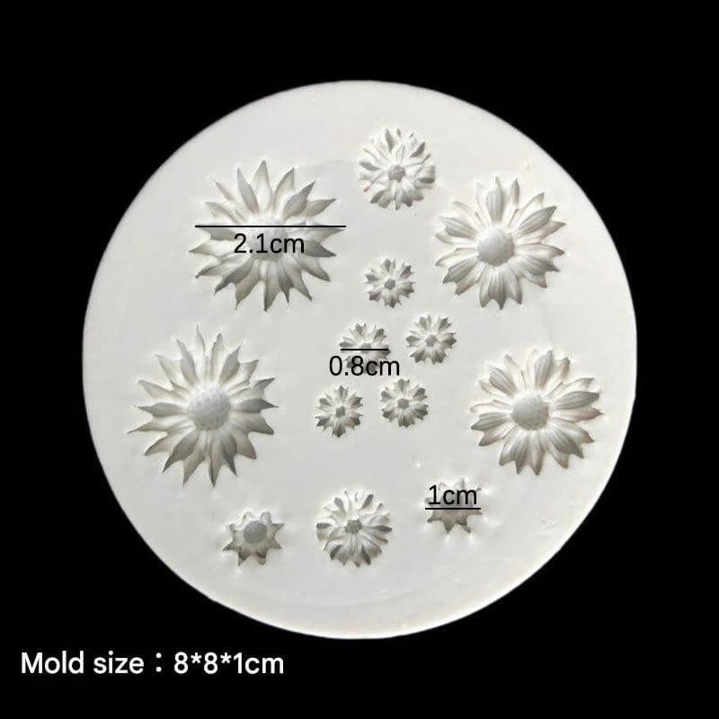 13 Cavity 3D Flower Handmade Mould