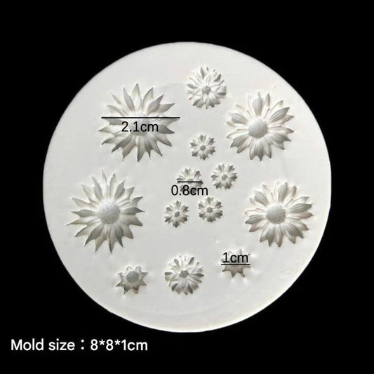 13 Cavity 3D Flower Handmade Mould