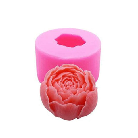 3D Peony Flower Candle Handmade Mould